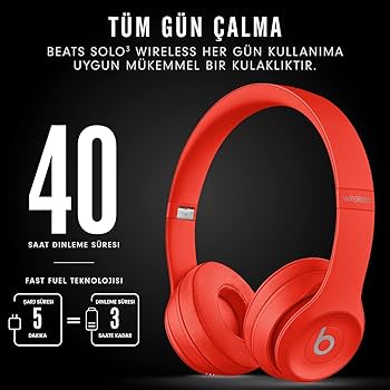 【未開封】Beats SOLO3 WIRELESS （PRODUCT）RED Refurbished Beats Solo 3 On-Ear Wireless - Product Red, A